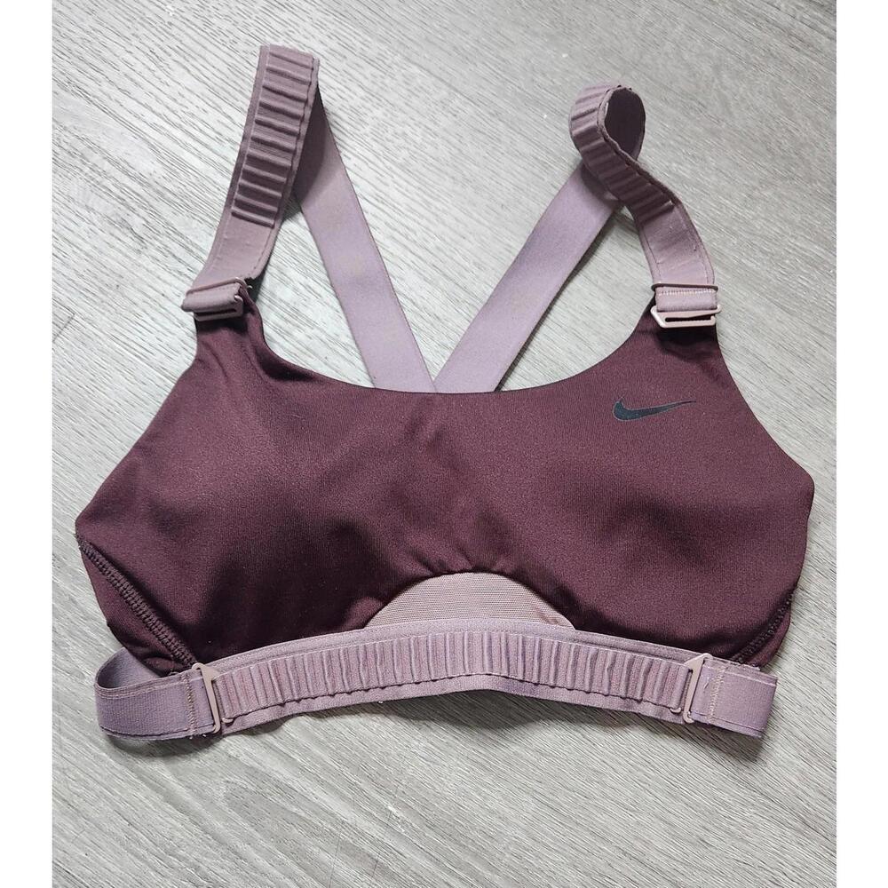 Nike Women's Mauve Plum Sports Bra - Mauve, Dusty Rose